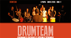 Desktop Screenshot of drumteam.fr